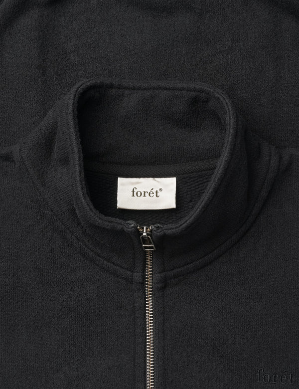 RANGER ZIP SWEAT JACKET - BLACK