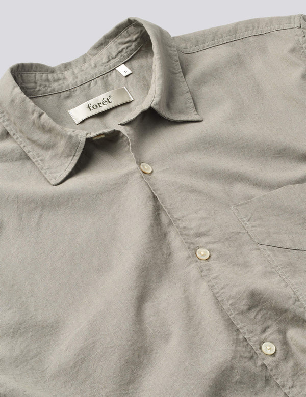 SALT SS COTTON LINEN SHIRT - SAND