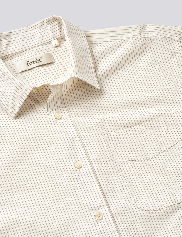 SCOUT POPLIN RELAXED FIT SHIRT - CLOUD STRIPE