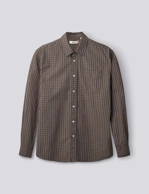 SCOUT POPLIN RELAXED FIT SHIRT - MOLE CHECK
