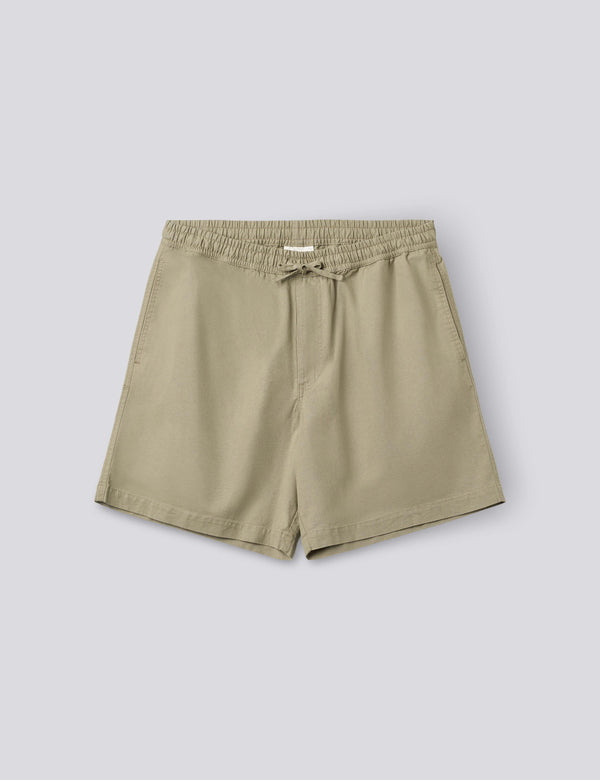 SHIFT COTTON LINEN SHORTS - LIGHT TAUPE