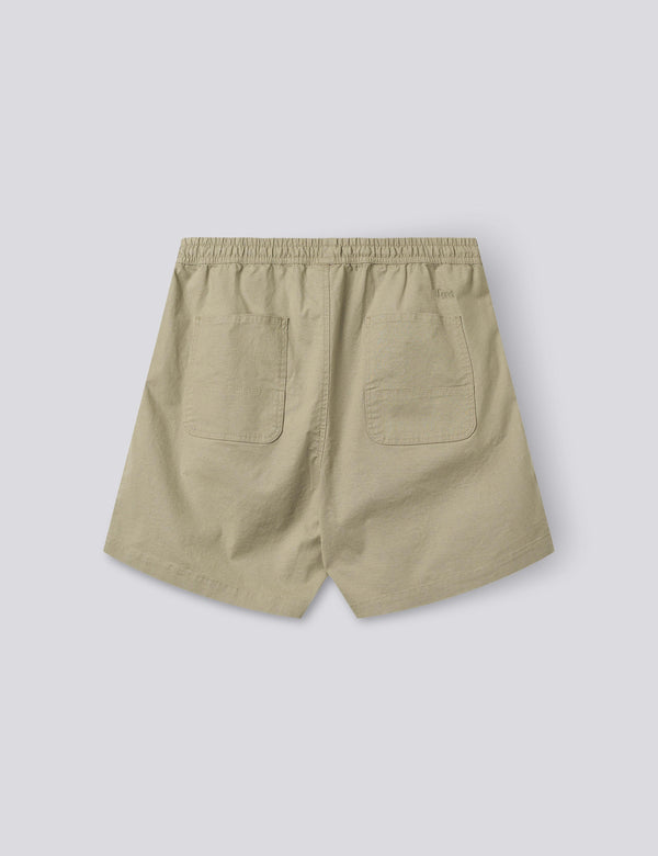 SHIFT COTTON LINEN SHORTS - LIGHT TAUPE