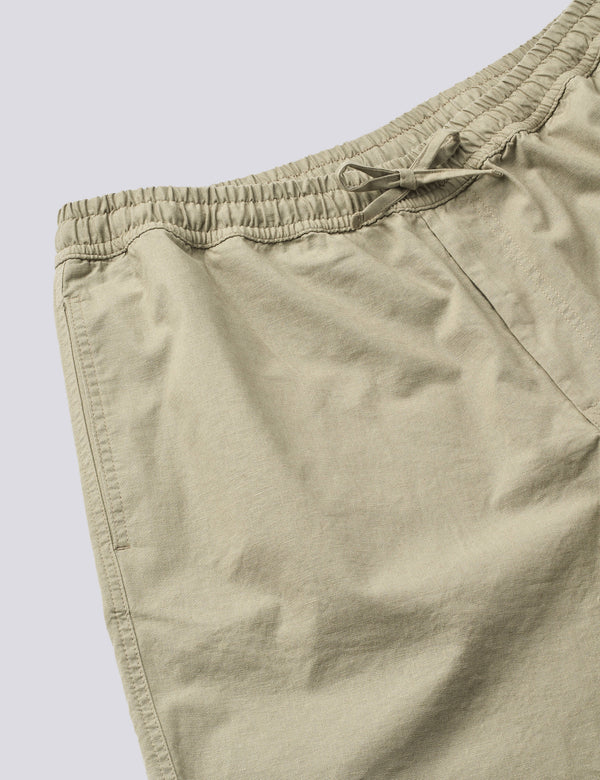 SHIFT COTTON LINEN SHORTS - LIGHT TAUPE