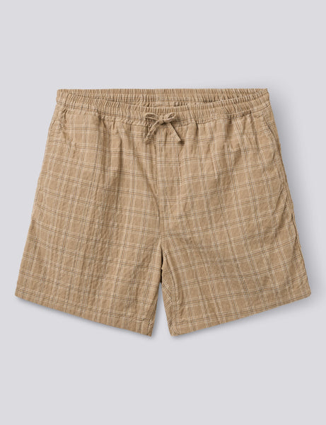 SHIFT TEXTURED SHORTS - KHAKI CHECK – foret