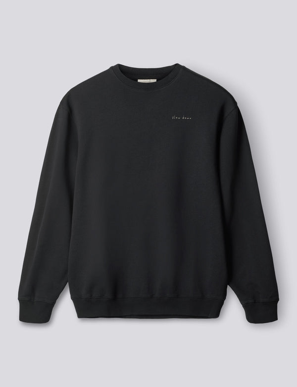SLOW DOWN SWEATSHIRT - BLACK