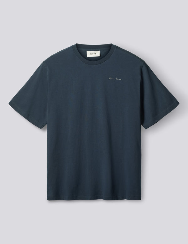 SLOW DOWN T-SHIRT - NAVY