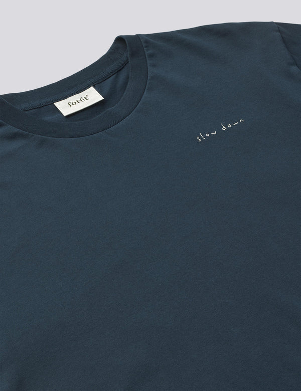 SLOW DOWN T-SHIRT - NAVY