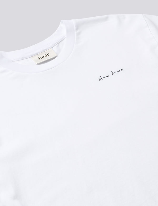 SLOW DOWN T-SHIRT - WHITE