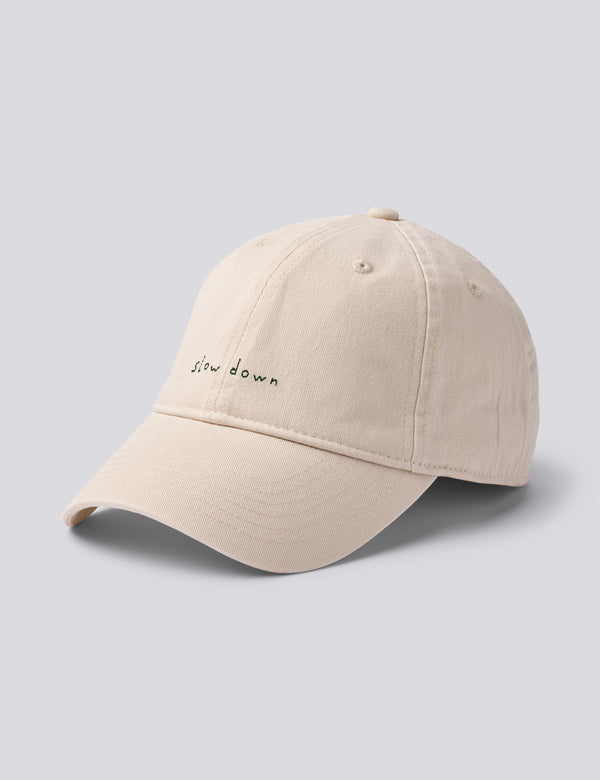SLOW DOWN WASHED CAP - CLOUD
