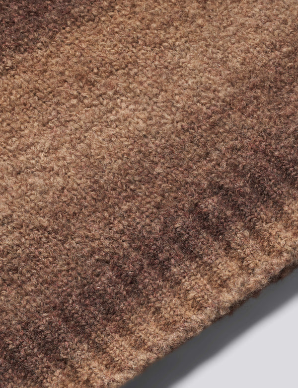 SPACE YARN CREW NECK - BROWN
