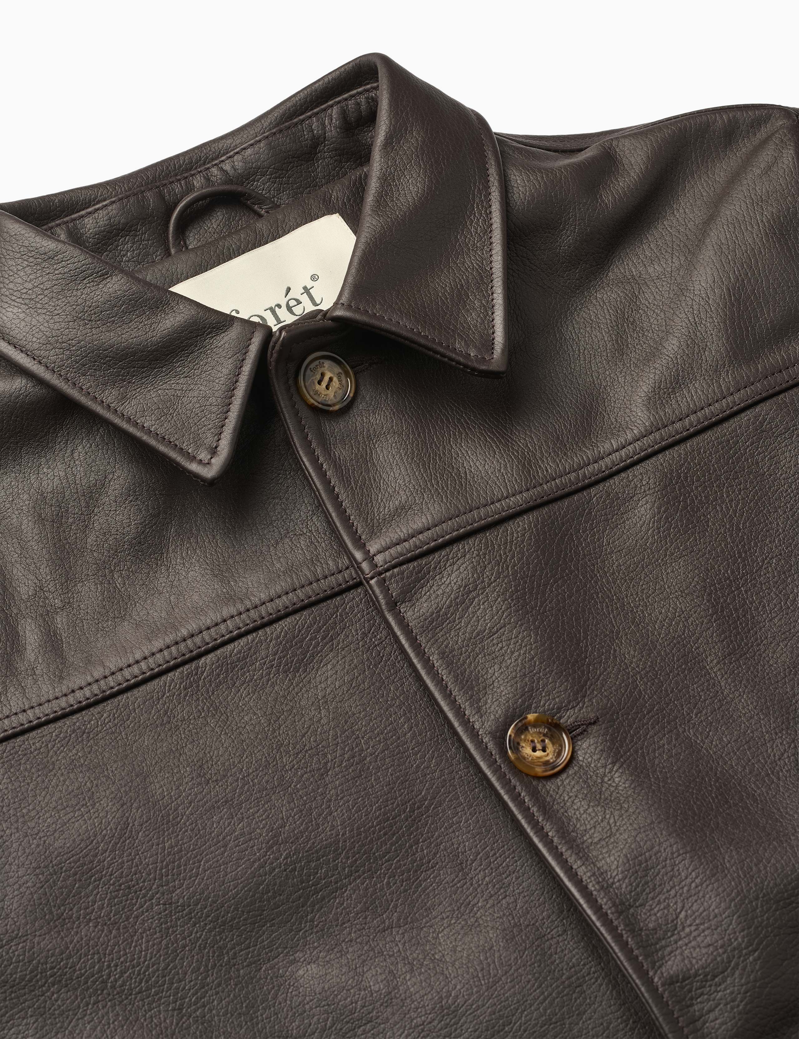 SUNRAY LEATHER JACKET - BROWN