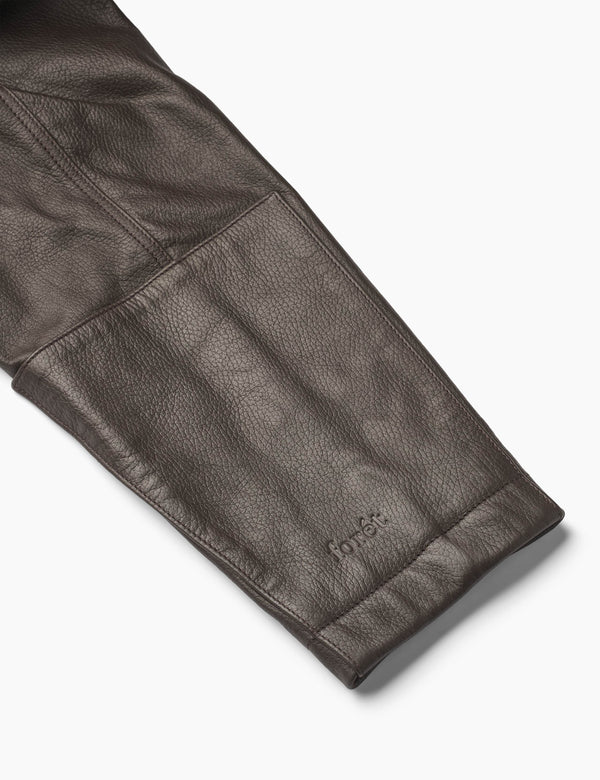 SUNRAY LEATHER JACKET - BROWN