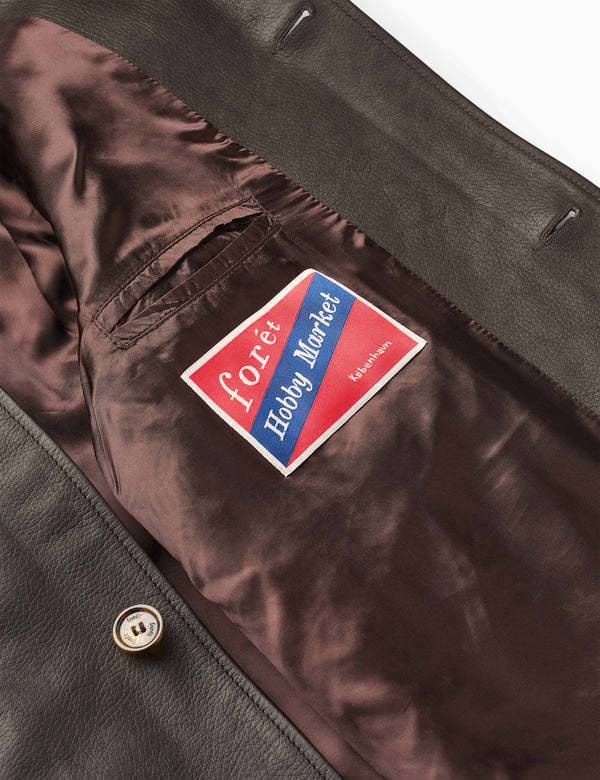 SUNRAY LEATHER JACKET - BROWN