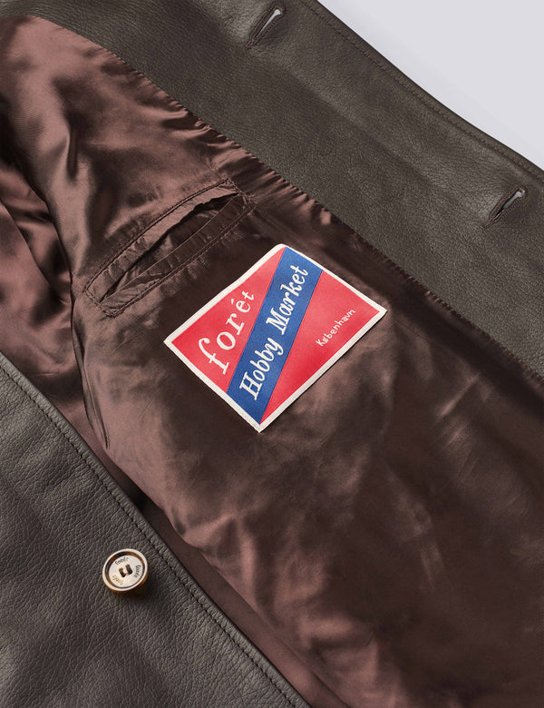 SUNRAY LEATHER JACKET - BROWN