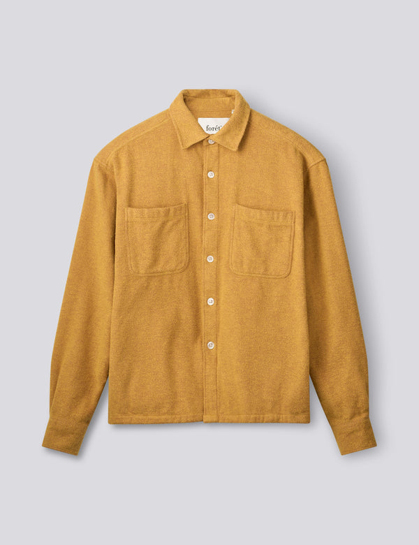 MOON RELAXED FIT OVERSHIRT - YELLOW