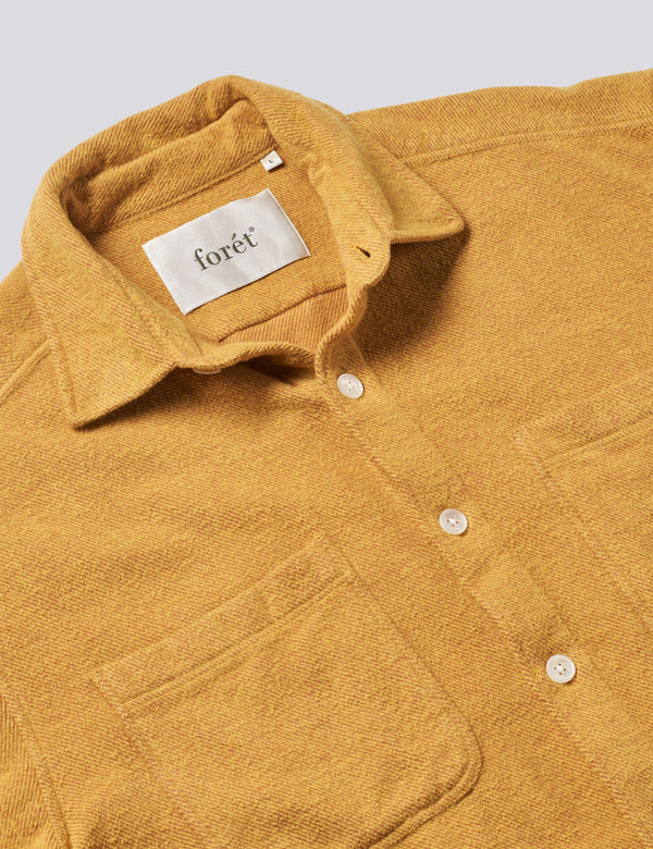 MOON RELAXED FIT OVERSHIRT - YELLOW