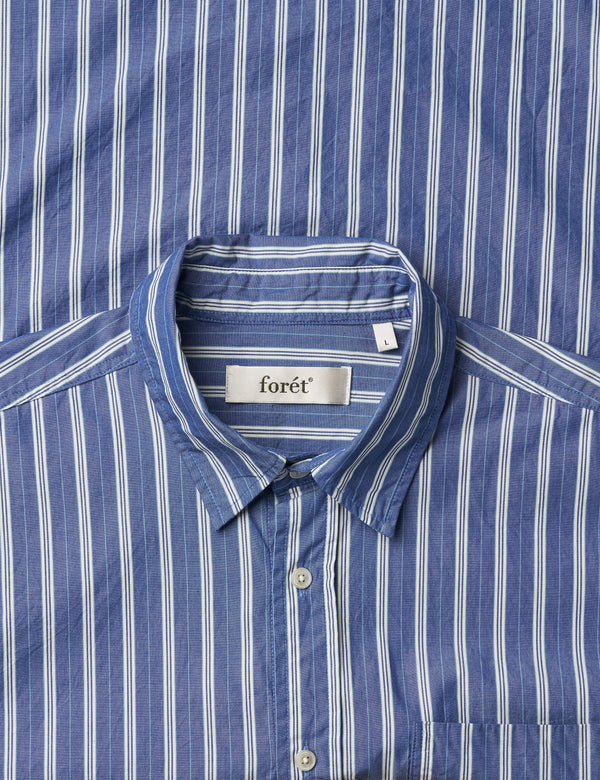 SCOUT POPLIN RELAXED FIT SHIRT - BLUE