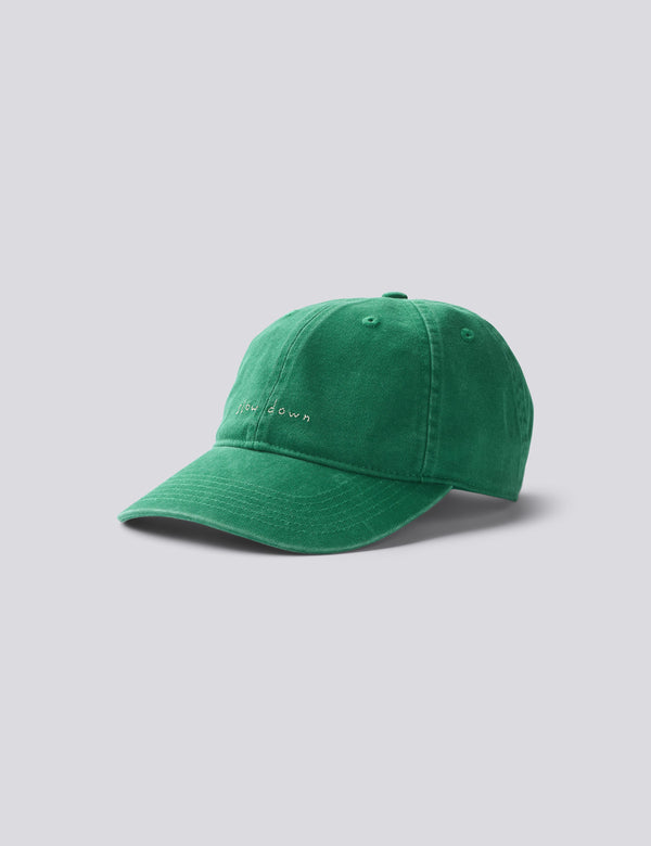 SLOW DOWN WASHED CAP - GREEN