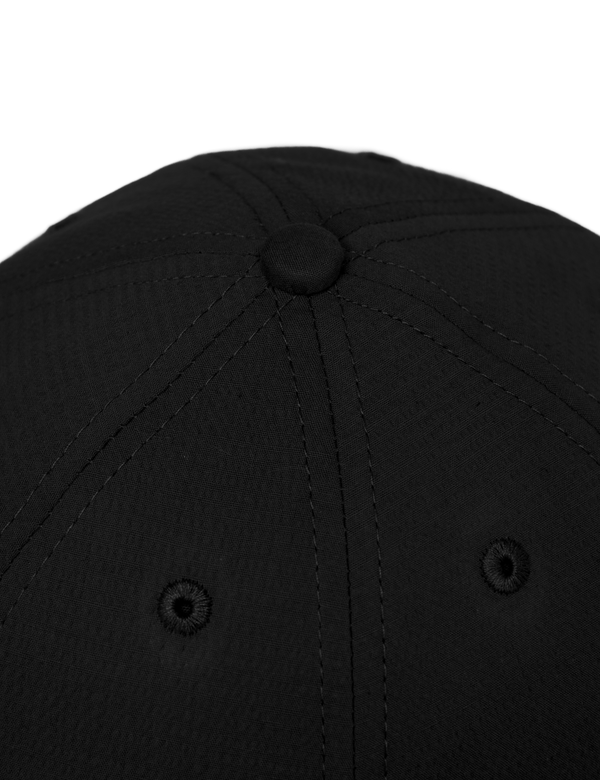 SUNSET SEERSUCKER CAP - WASHED BLACK