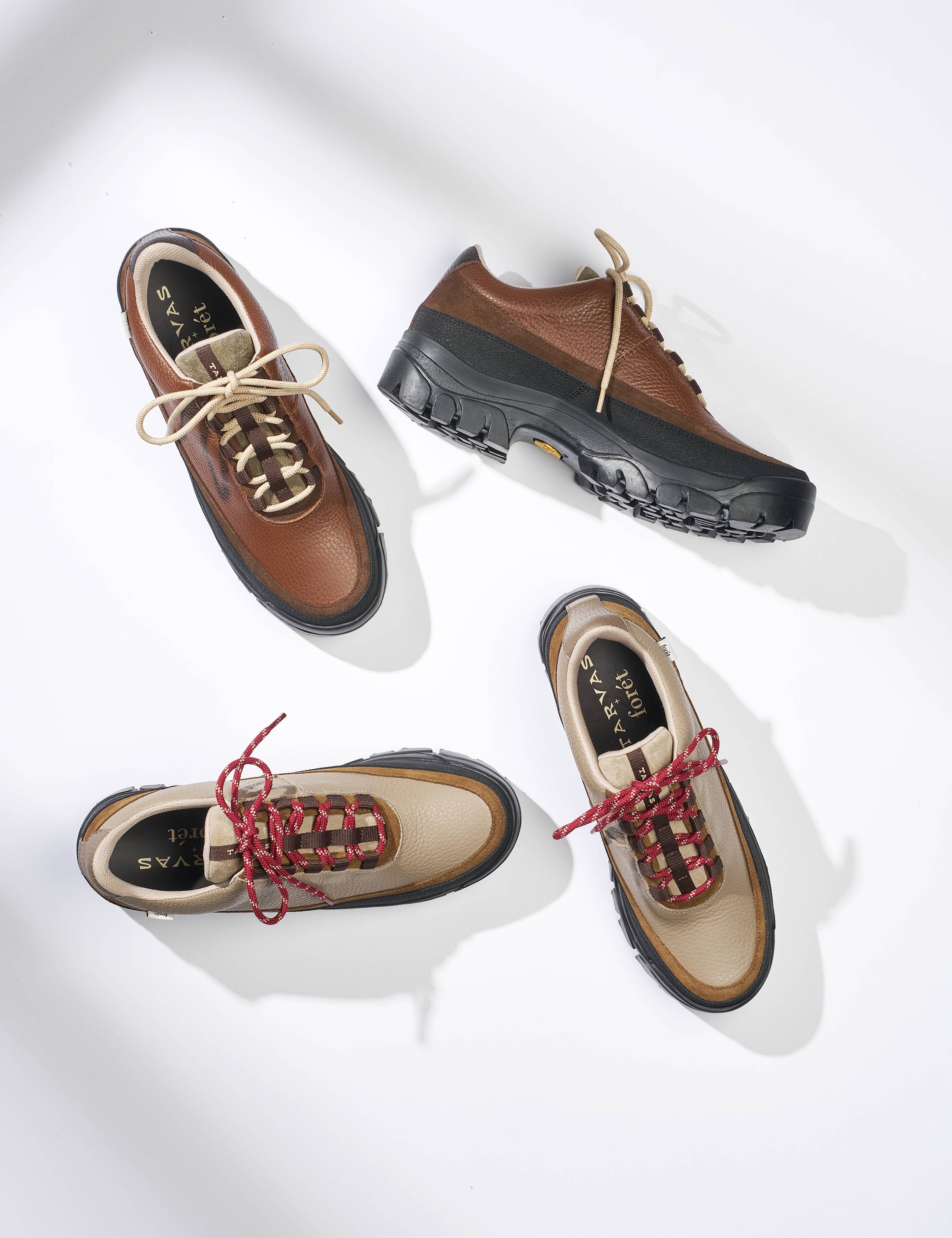 FORÉT + TARVAS EASY HIKER LEATHER - KHAKI