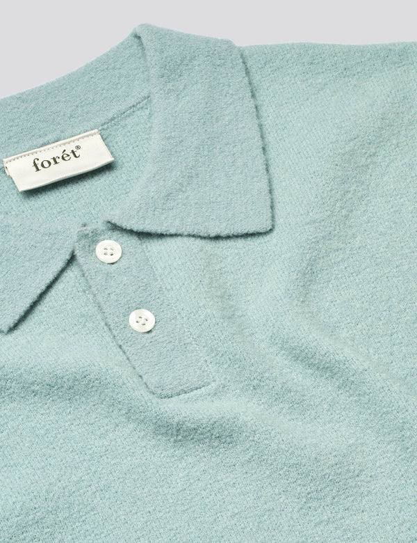 TIMBER BRUSHED POLO KNIT - DOVE