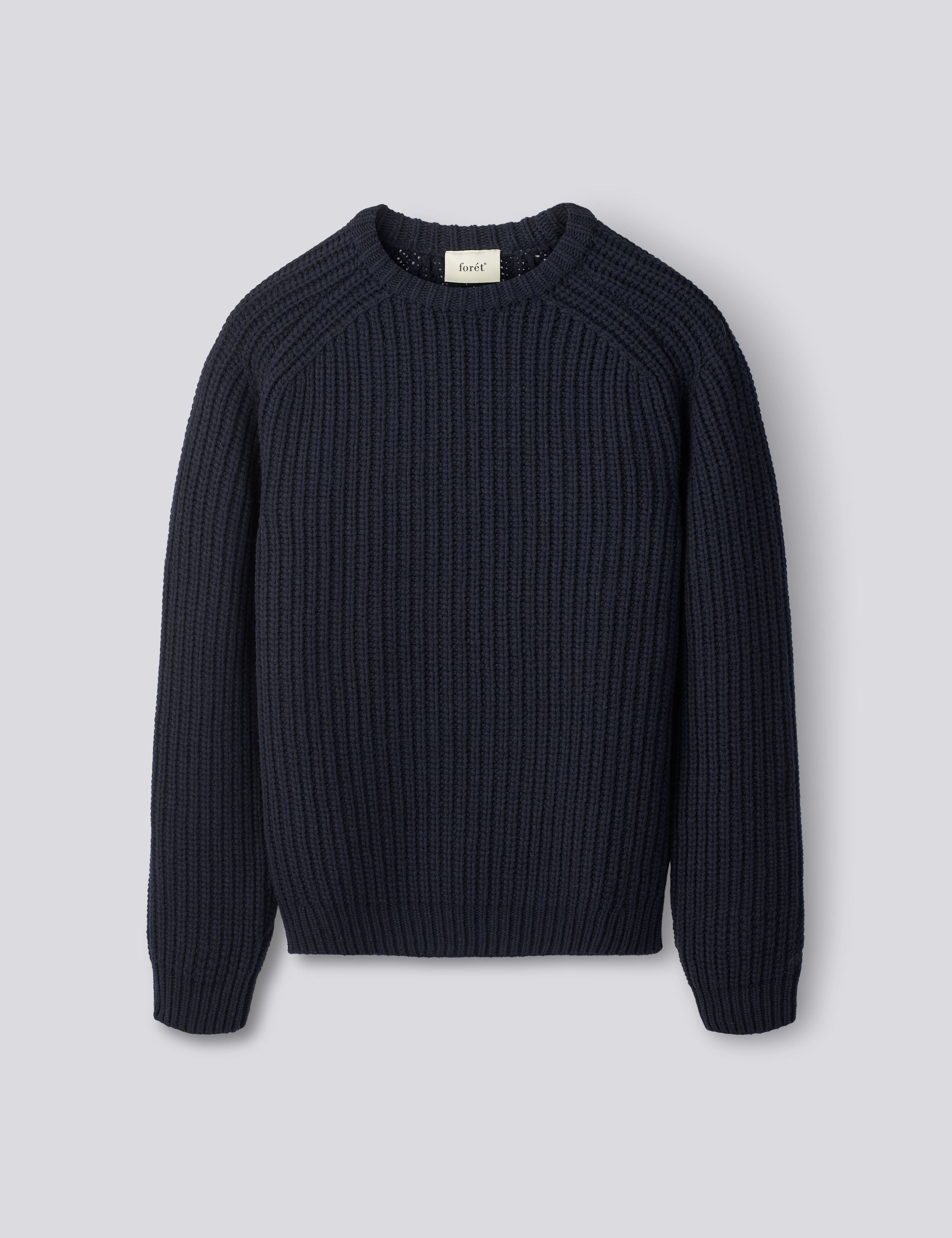 everyone milano rib knit (NAVY) XL 上下 TRIP CHUNKY RIB KNIT - NAVY – foret