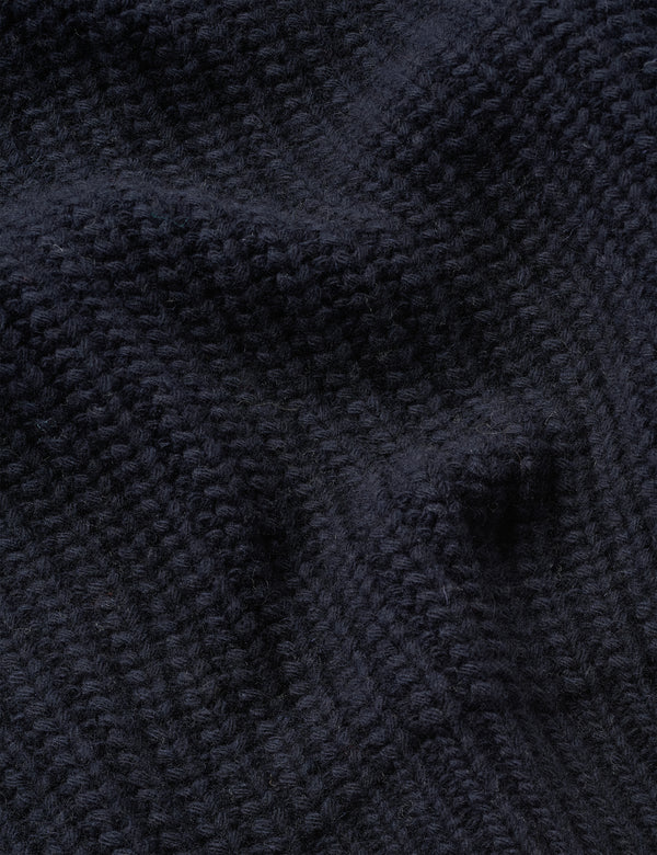 TRIP CHUNKY RIB KNIT - NAVY