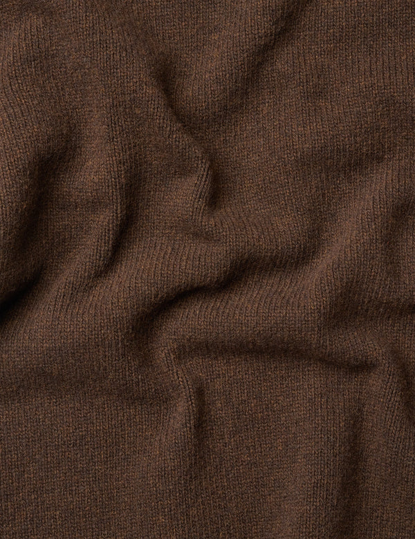 VASE LAMBSWOOL KNIT - BROWN