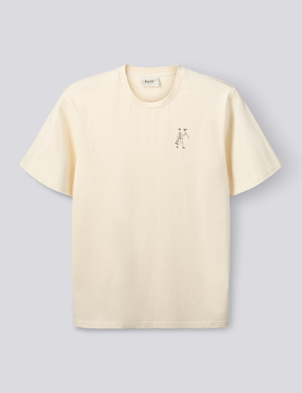 WALKER T-SHIRT - CLOUD/NAVY