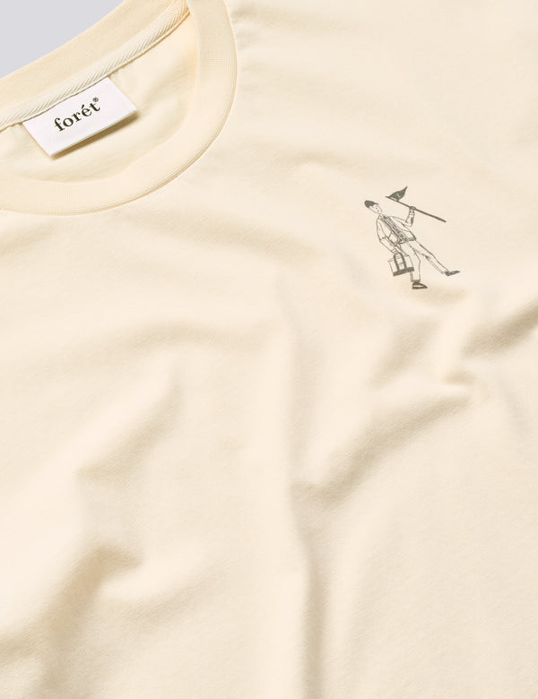 WALKER T-SHIRT - CLOUD/NAVY