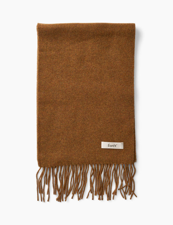 WOOL SCARF - BURNT KHAKI