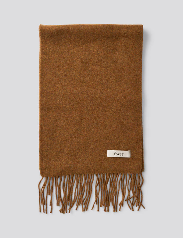 WOOL SCARF - BURNT KHAKI