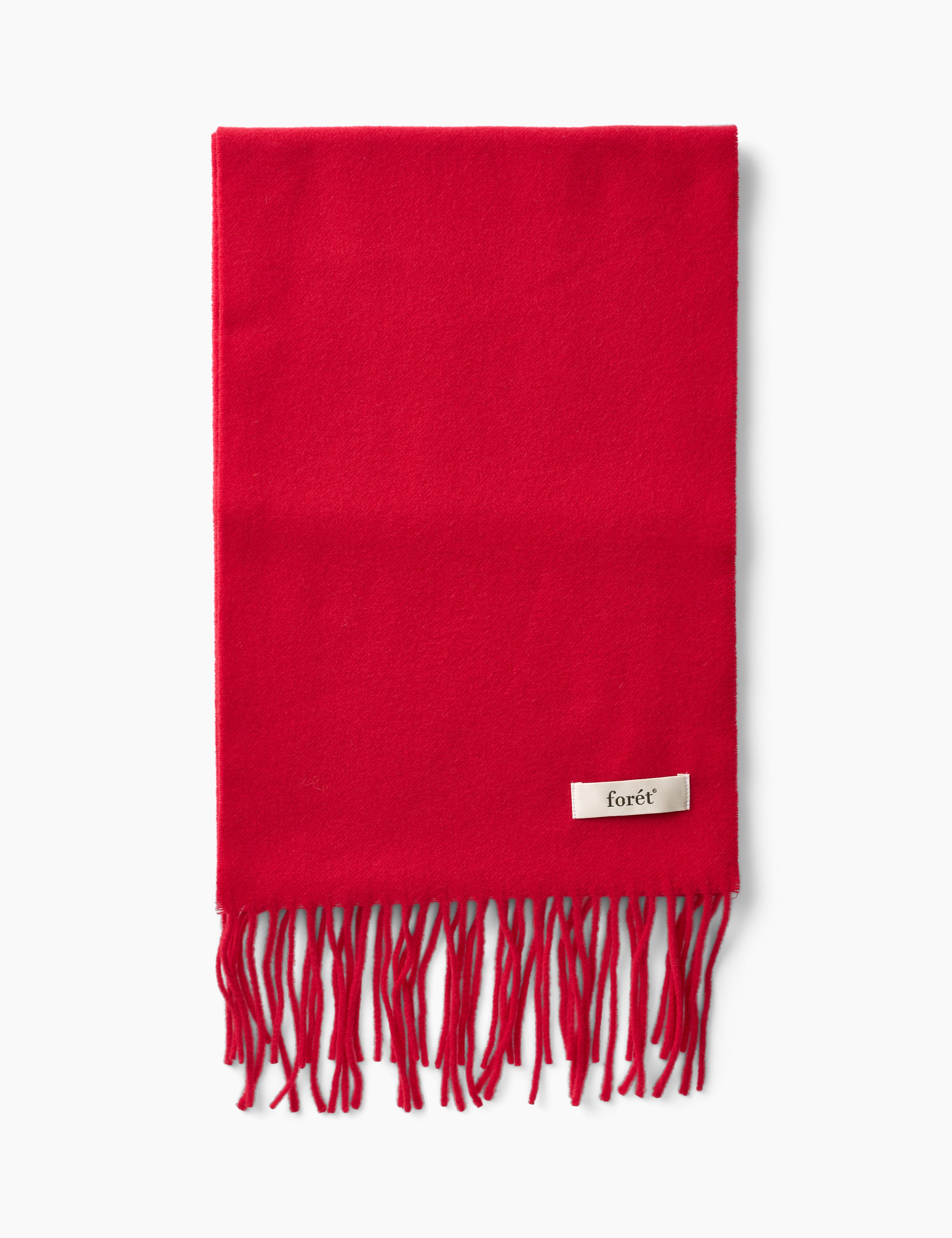 WOOL SCARF - RED