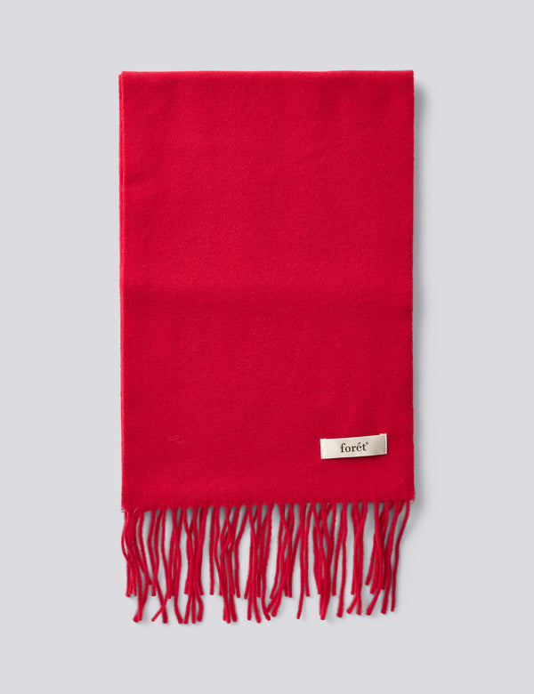 WOOL SCARF - RED