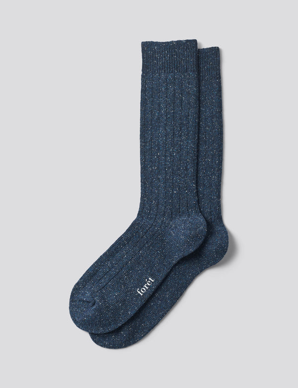 WOOL SOCKS - BLUE DONEGAL