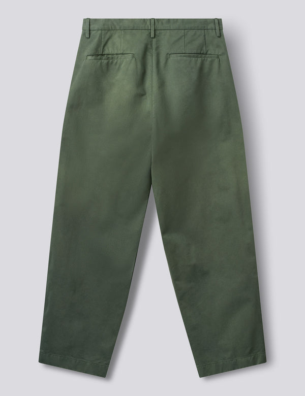 WRITER RELAXED PLEATED PANTS - THYME