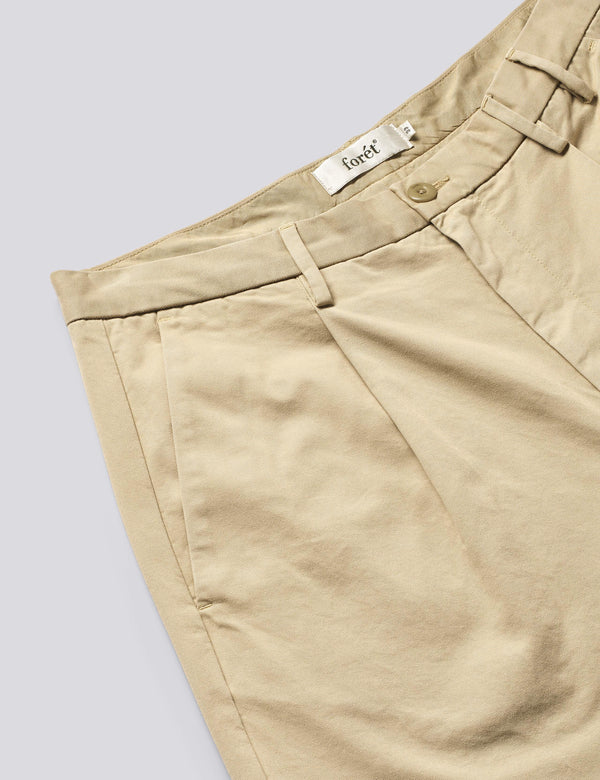 WRITER RELAXED PLEATED PANTS - UNIFORM KHAKI