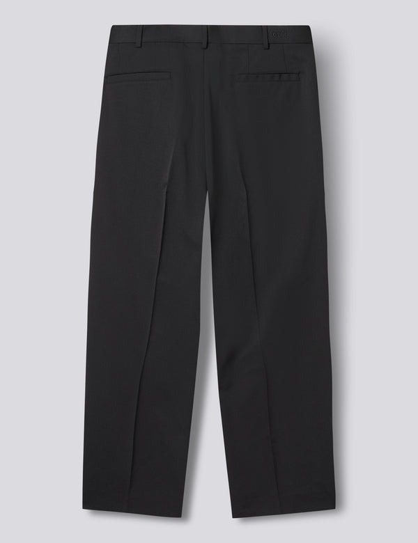 WRITER WOOL PANTS - BLACK