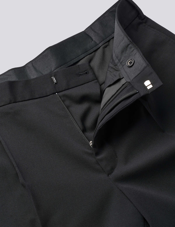WRITER WOOL PANTS - BLACK