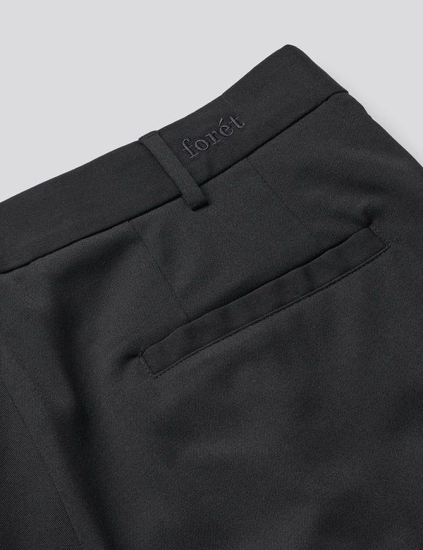 WRITER WOOL PANTS - BLACK
