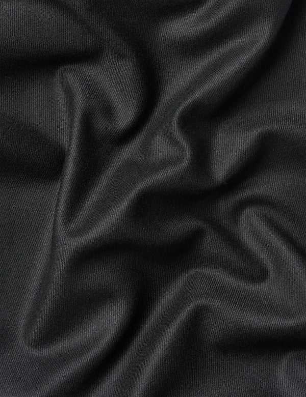 WRITER RELAXED FIT WOOL PANTS - BLACK