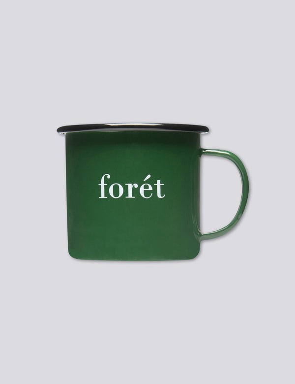 BEAN ENAMEL MUG - DARK GREEN