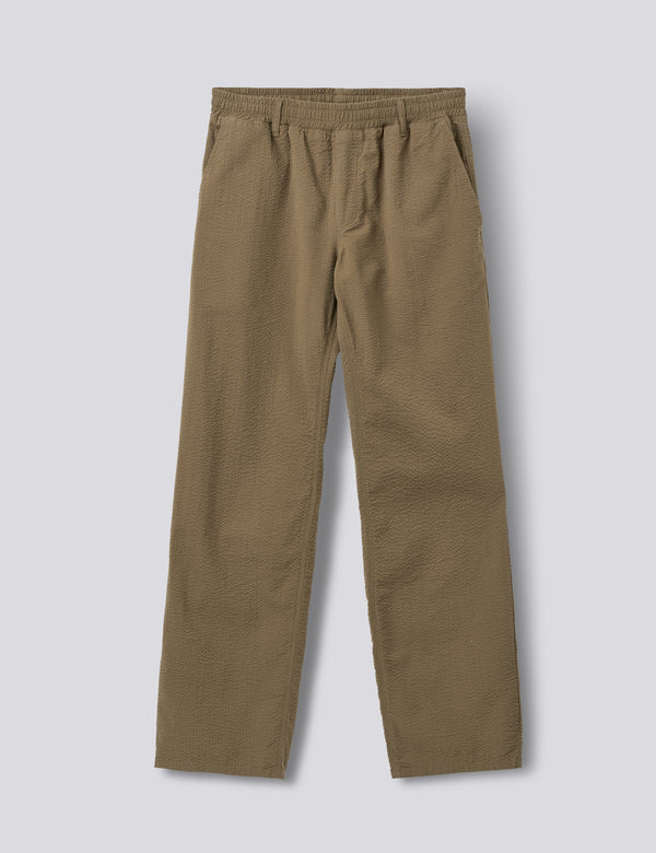 CALM SEERSUCKER PANTS - STONE