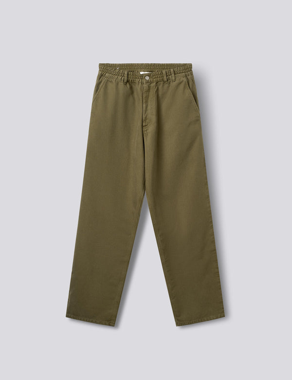 CLAY TWILL PANTS - ARMY