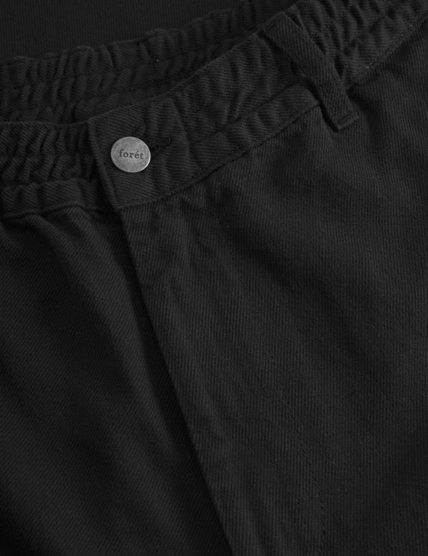 CLAY TWILL PANTS - BLACK/BLACK