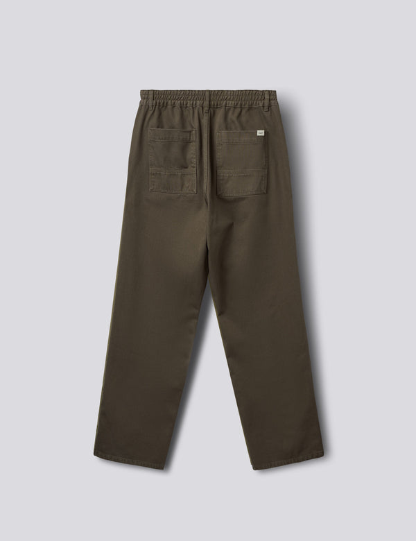 CLAY TWILL PANTS - WOOD