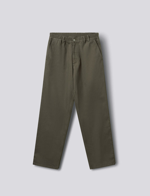 CLAY TWILL PANTS - WOOD