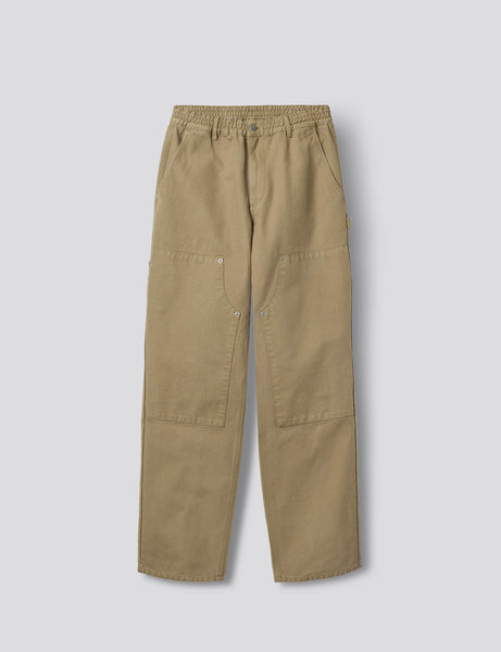 CLAY DOUBLE KNEE PANTS - BURNT KHAKI – foret