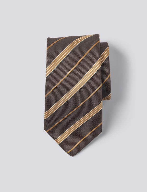 EDEN TIE - WOOD STRIPE