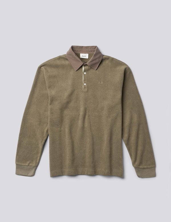 HERB BRUSHED RUGBY - WASHED BROWN